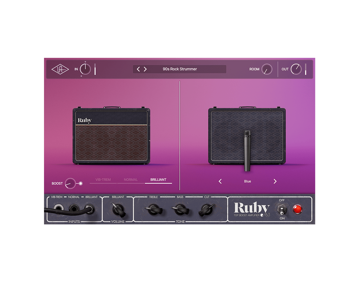 Universal Audio UAD Ruby '63 Top Boost Amplifier