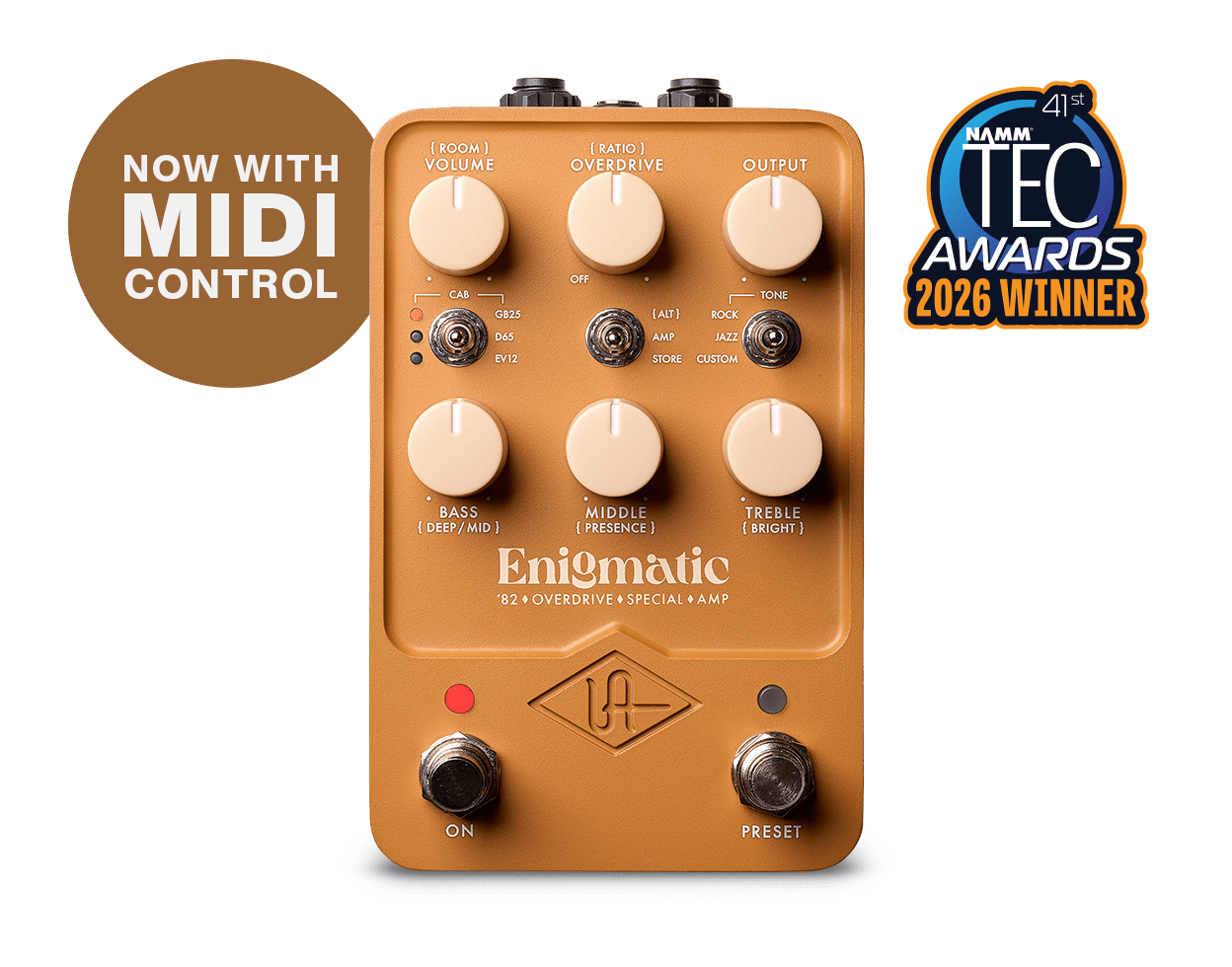 Universal Audio Enigmatic '82 Overdrive Special Amp Pedal