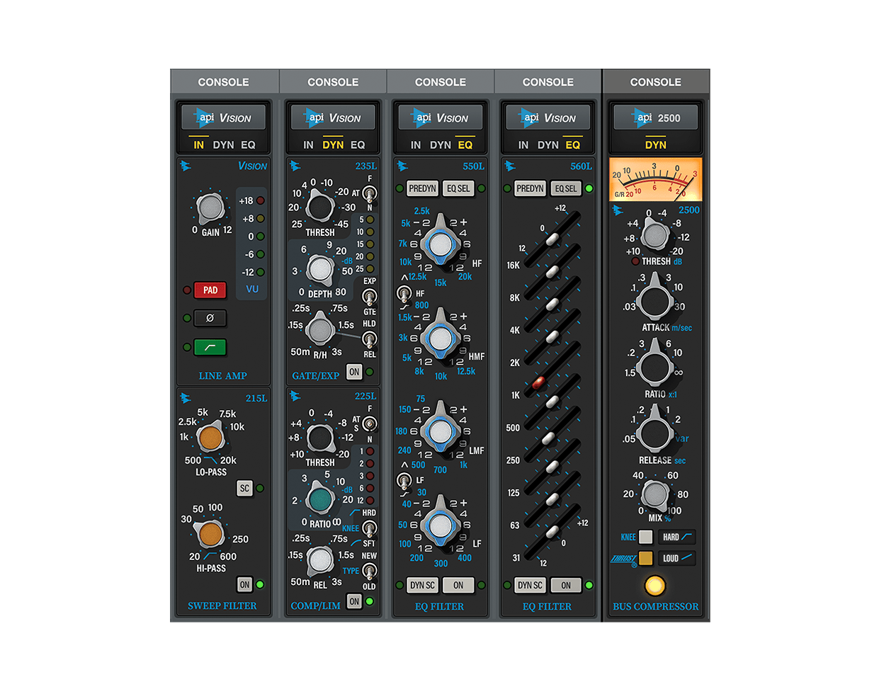 Universal Audio LUNA API Vision Console Emulation Bundle