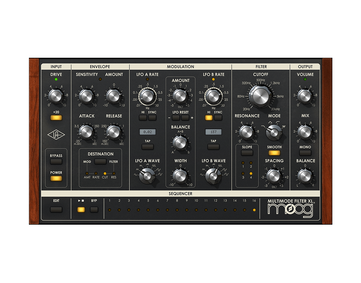 Universal Audio Moog Multimode Filter Collection