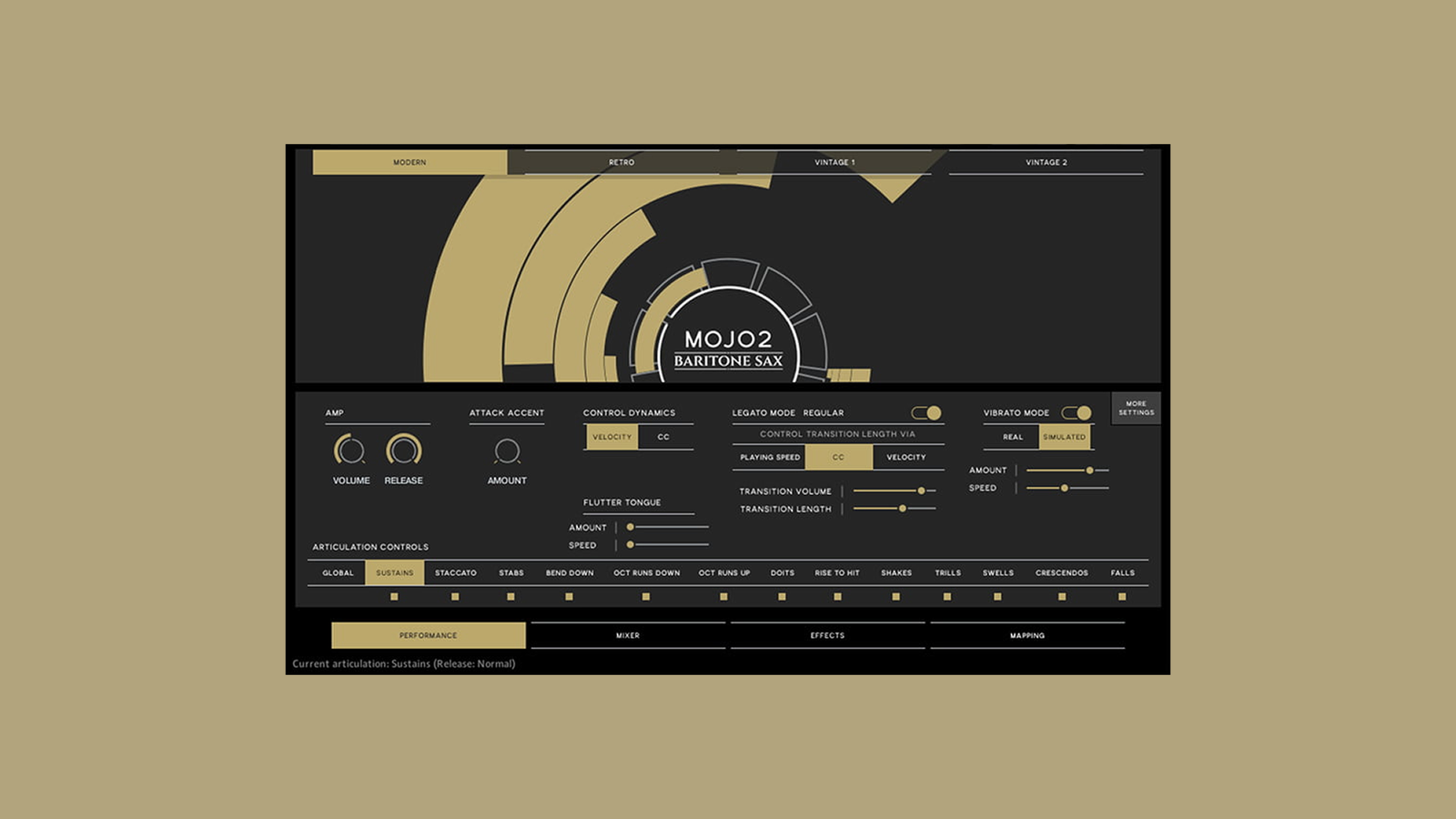 Vir2 Instruments MOJO 2 - Baritone Saxophone