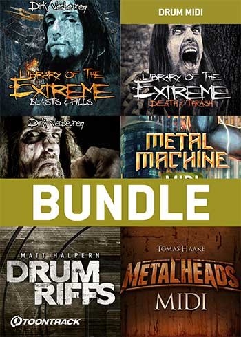Metal Drums MIDI 6 Pack