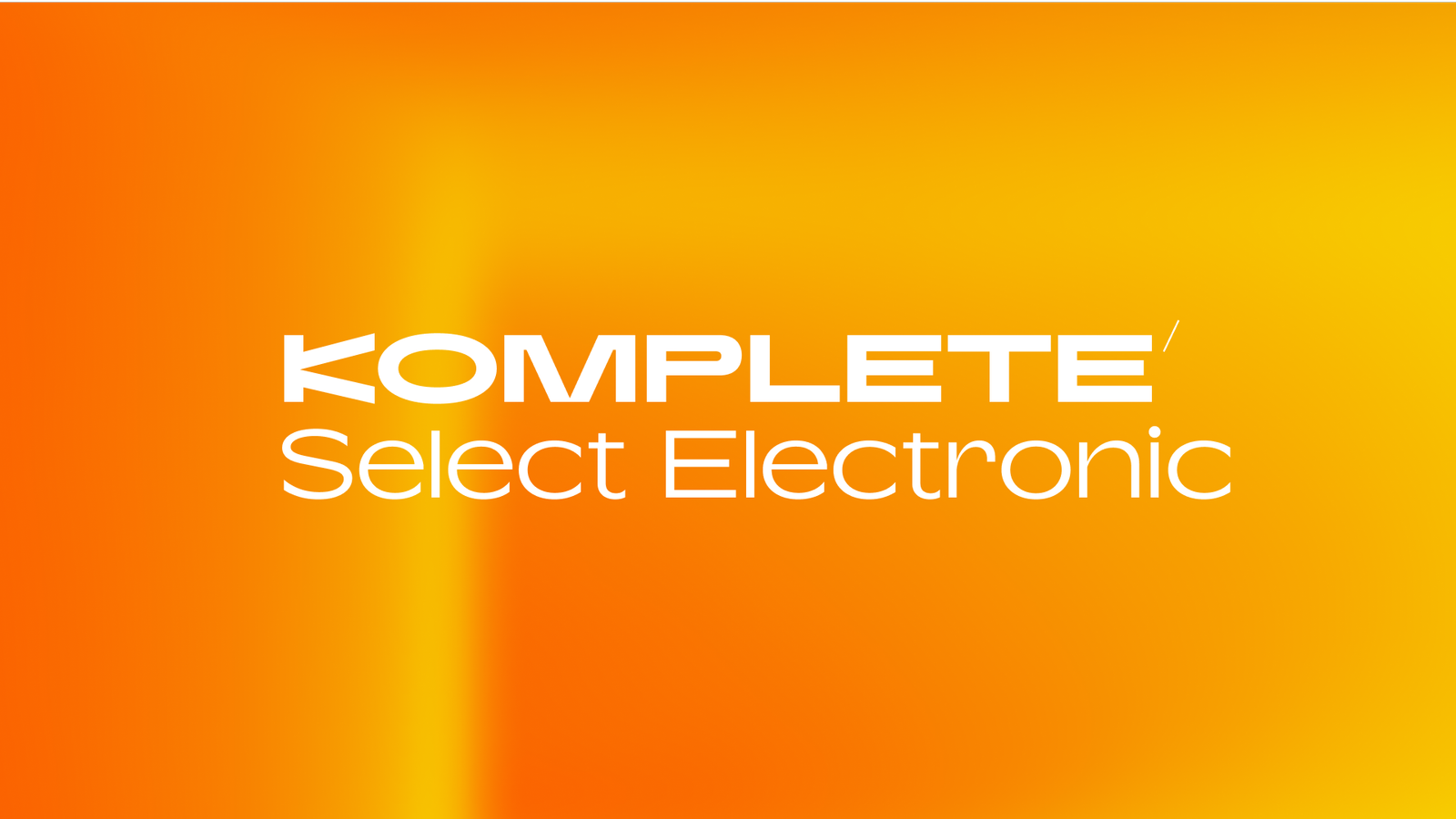 Native Instruments Komplete Select - Electronic