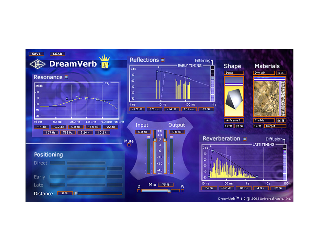 Universal Audio DreamVerb Room Modeler