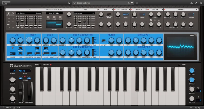Gforce Software Novation Bass Station