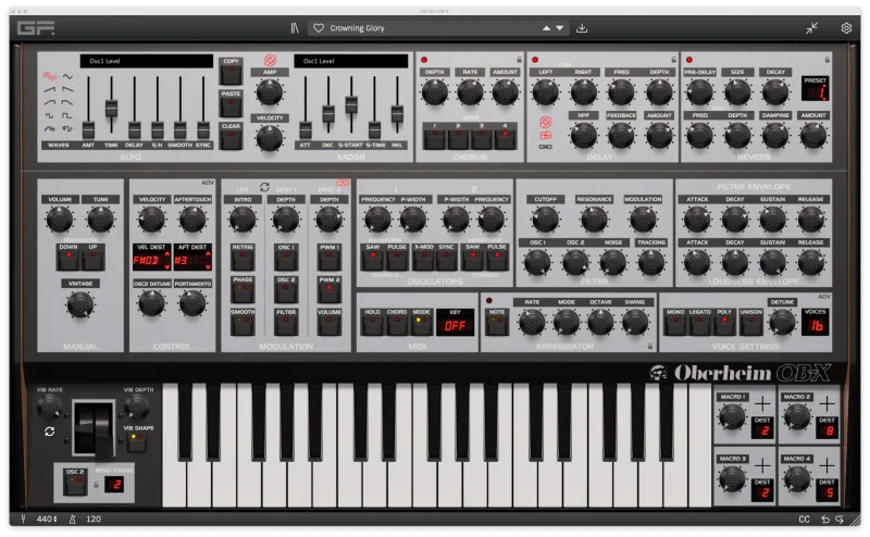 Gforce Software Oberheim OB-X