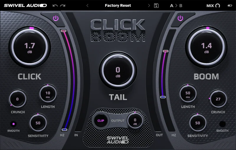 Swivel Audio Click Boom