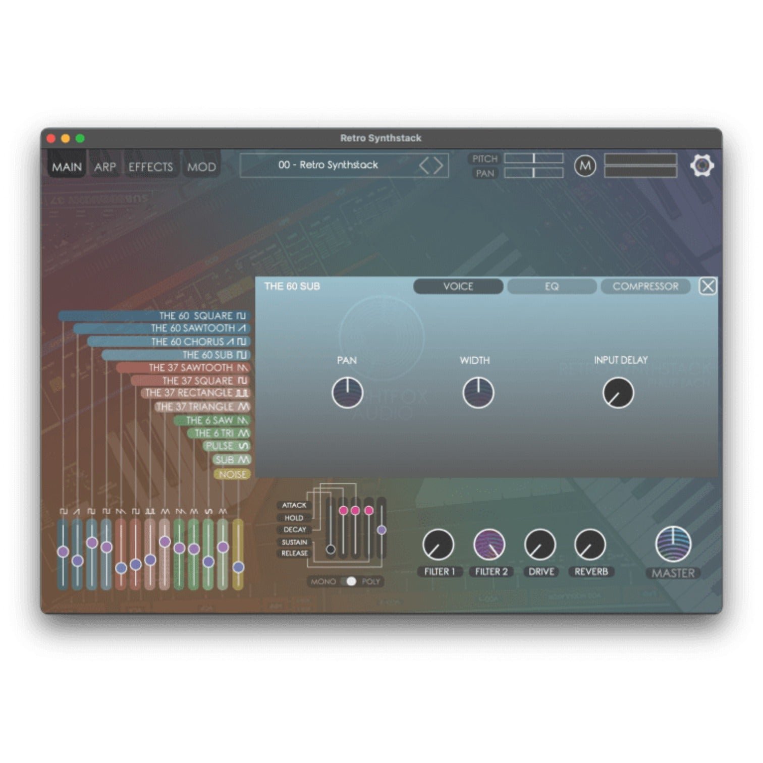 Nightfox_Audio Nightfox Audio Retro Synthstack Virtual Instrument