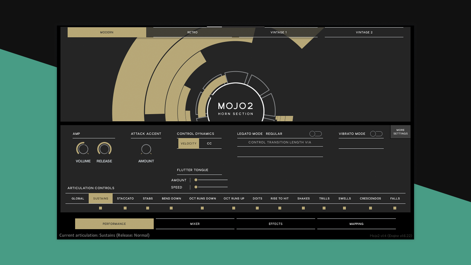 Vir2 Instruments MOJO 2: Horn Selection