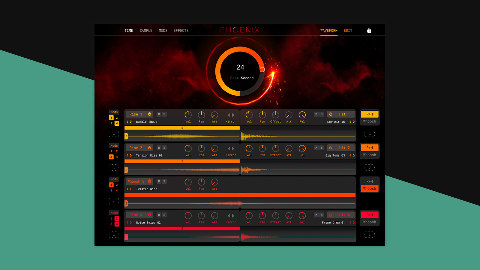 Vir2 Instruments Phoenix: Rise, Hit & Whoosh Builder