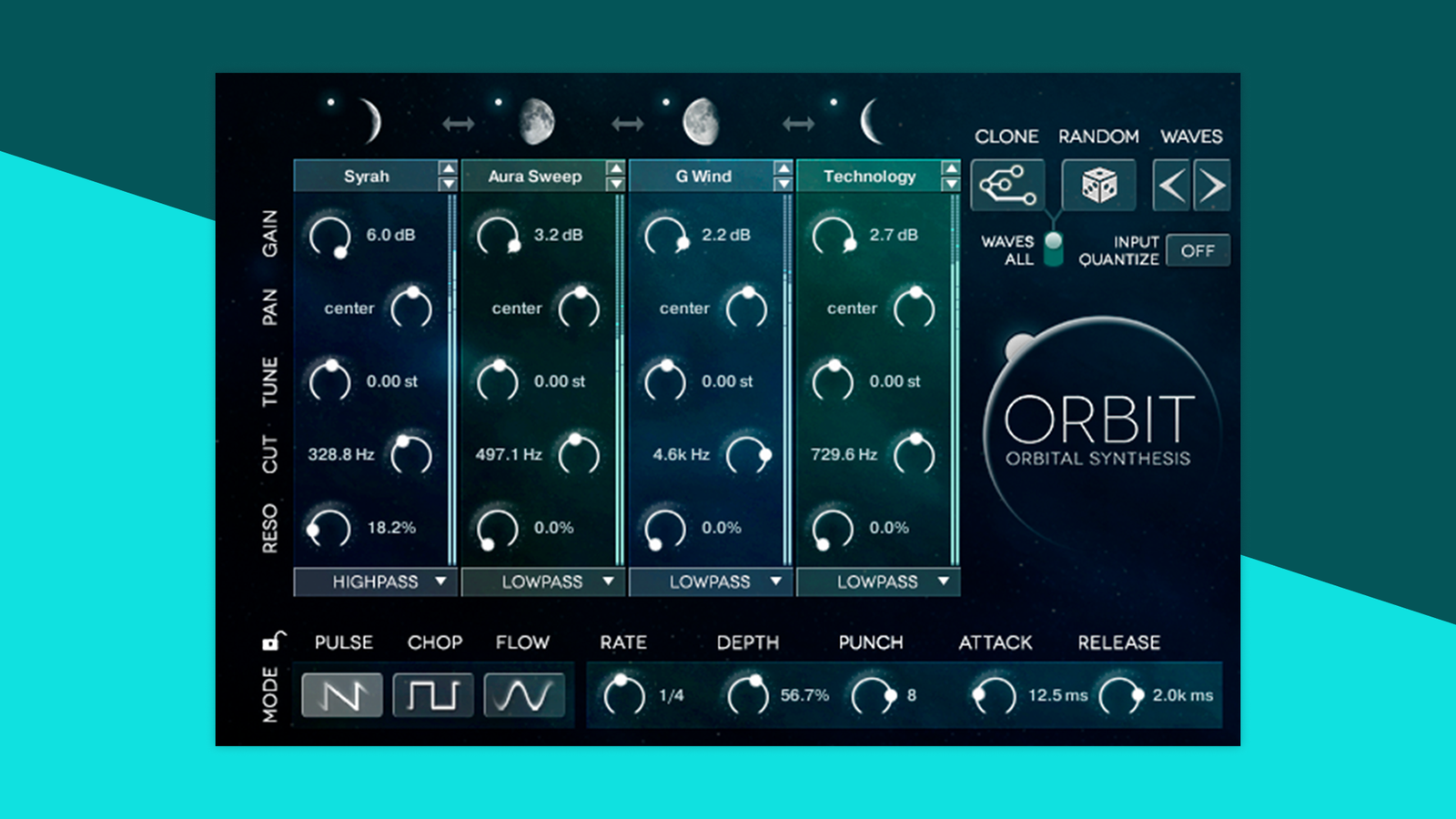 Wide Blue Sound Orbit