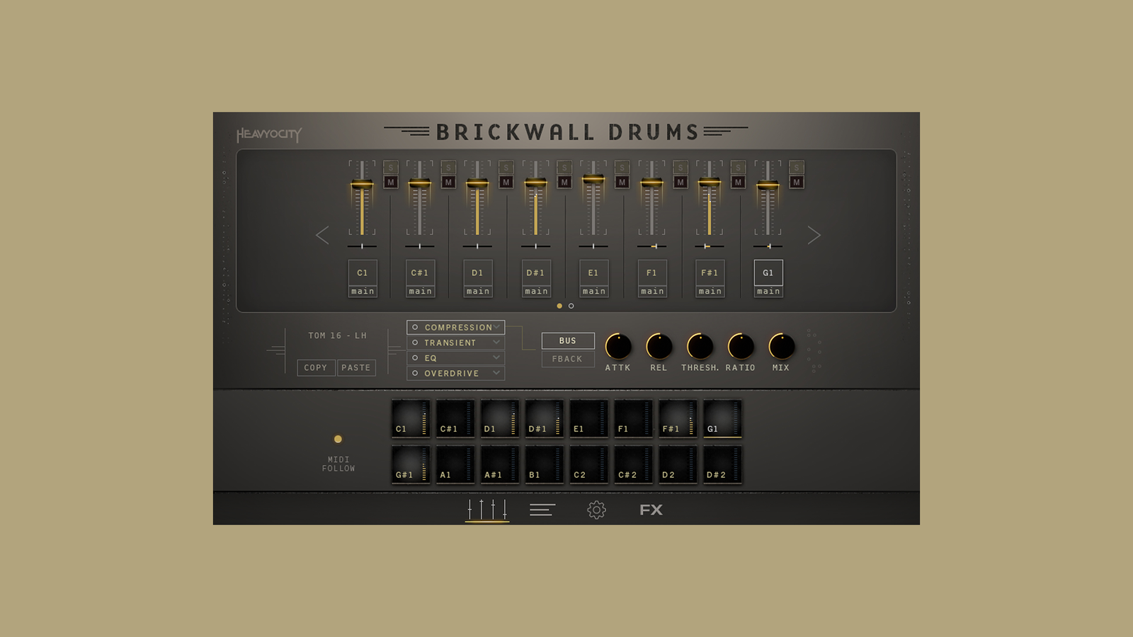 Heavyocity Media Brickwall Drums